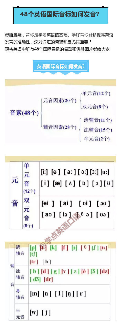 最新英语音标教程，掌握发音的正确姿势与技巧