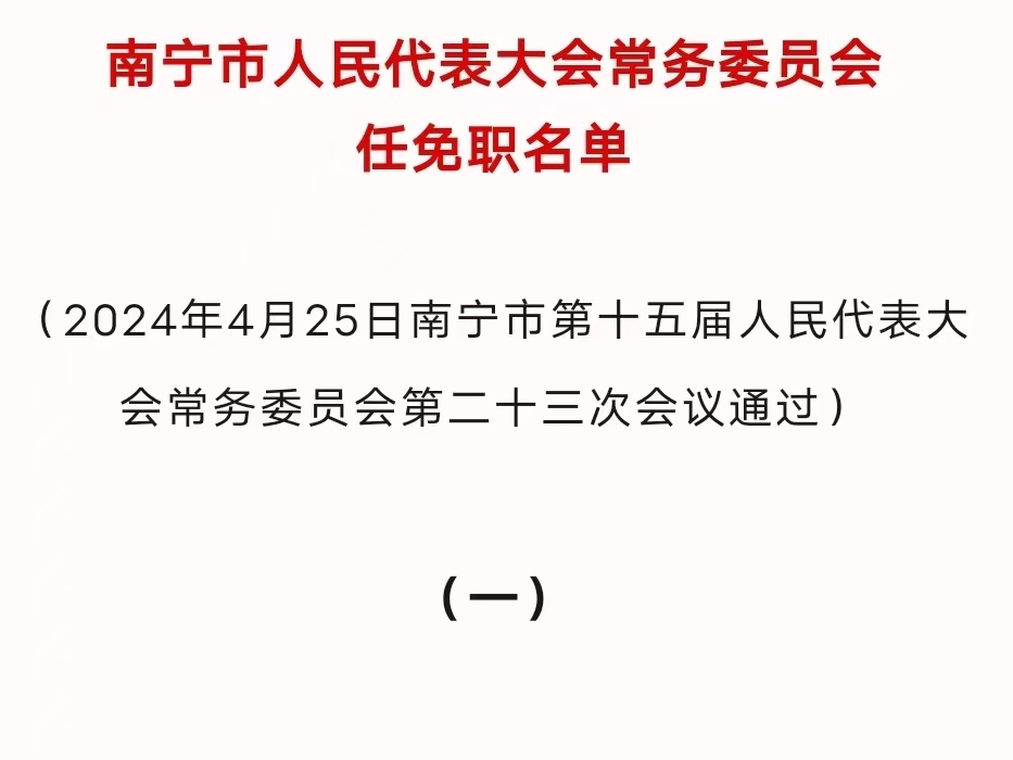 武鸣最新人事任免动态概览