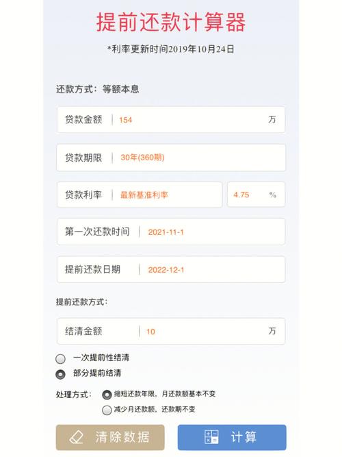 提前还款房贷计算器，助力财务决策的新工具（2023最新版）
